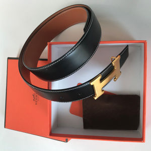 Hermes - H belt buckle & Reversible leather strap